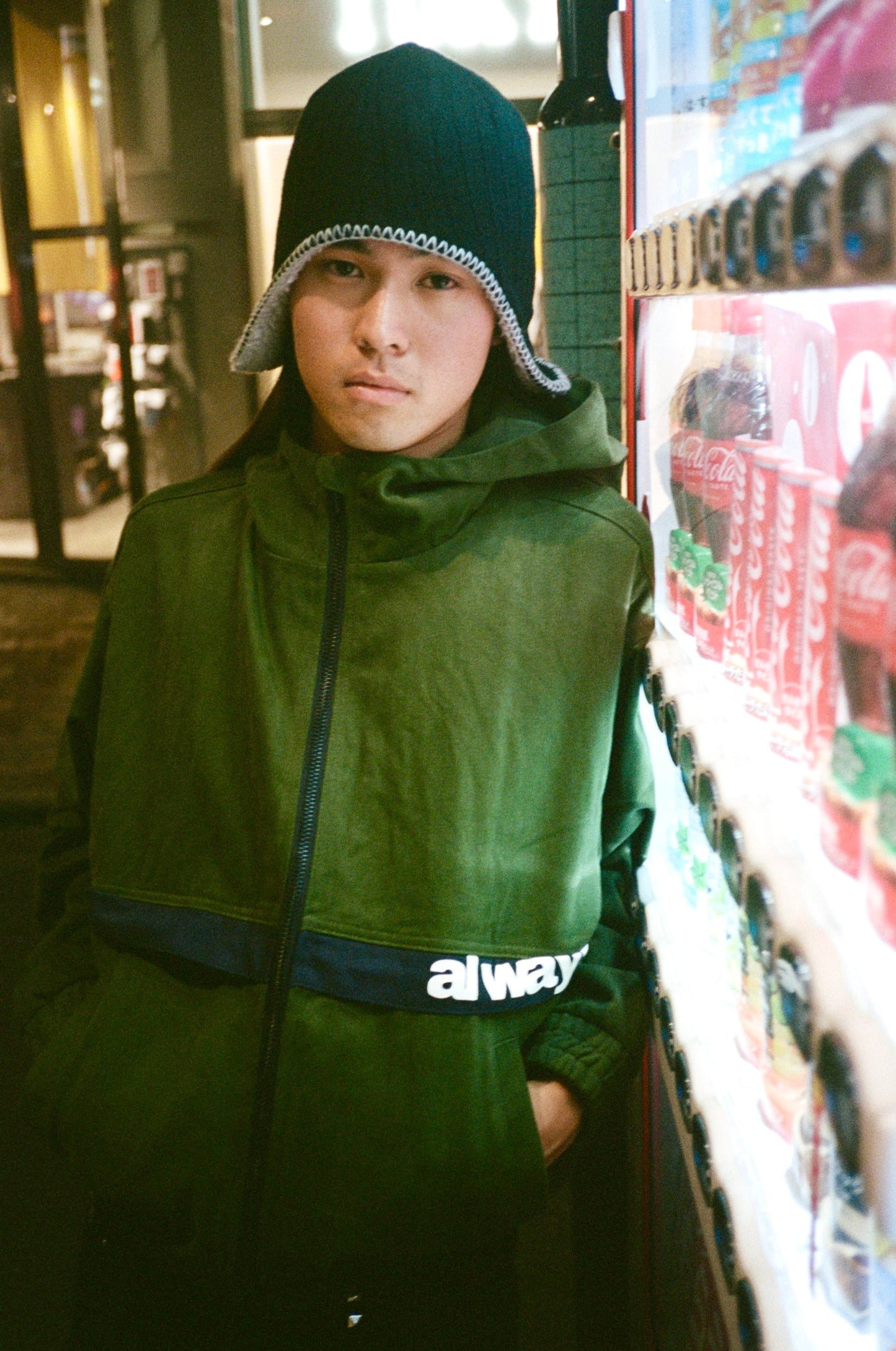 6 pocket canvas jacket - forrest green