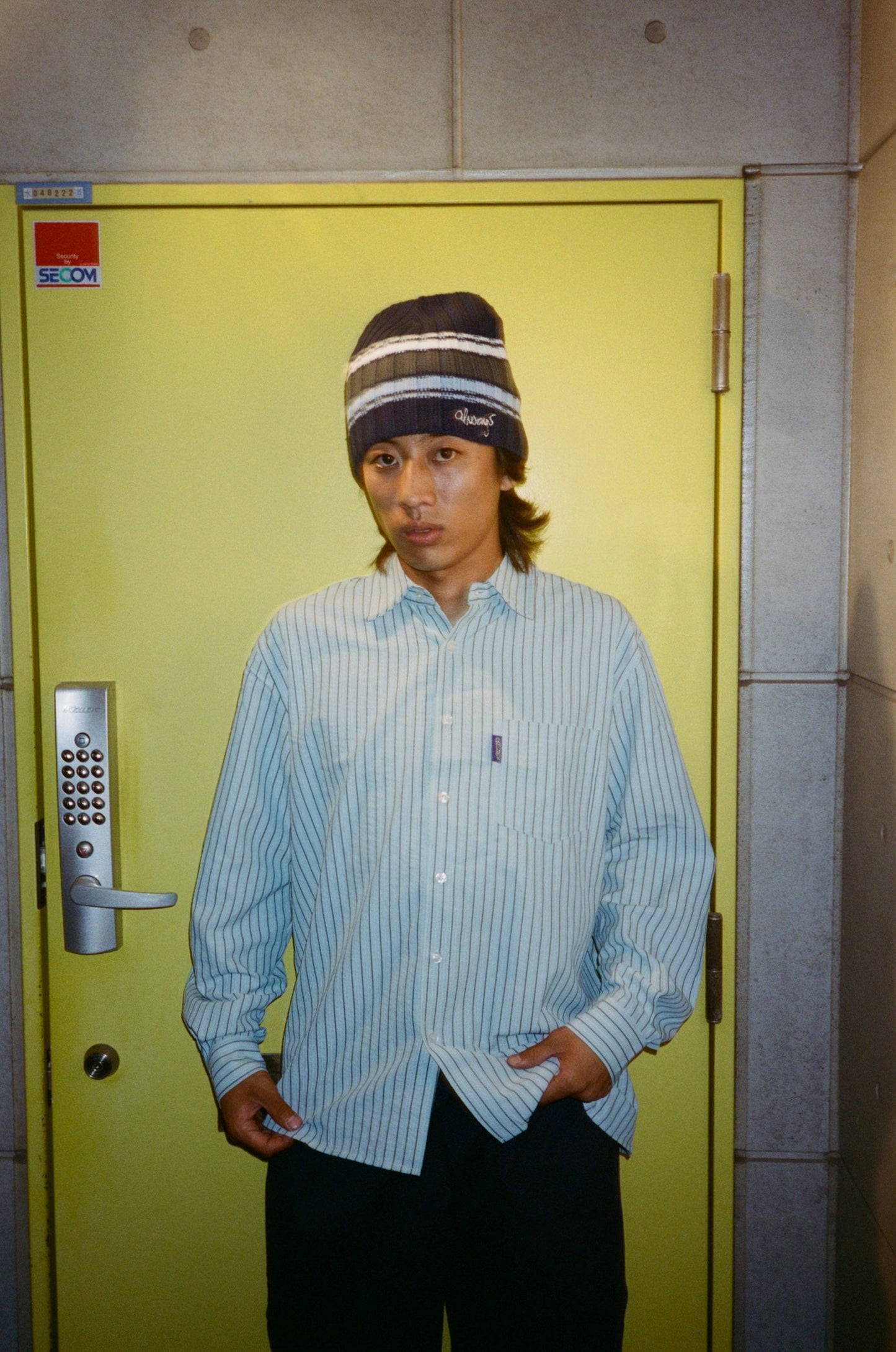 business leisure longsleeve shirt - blue