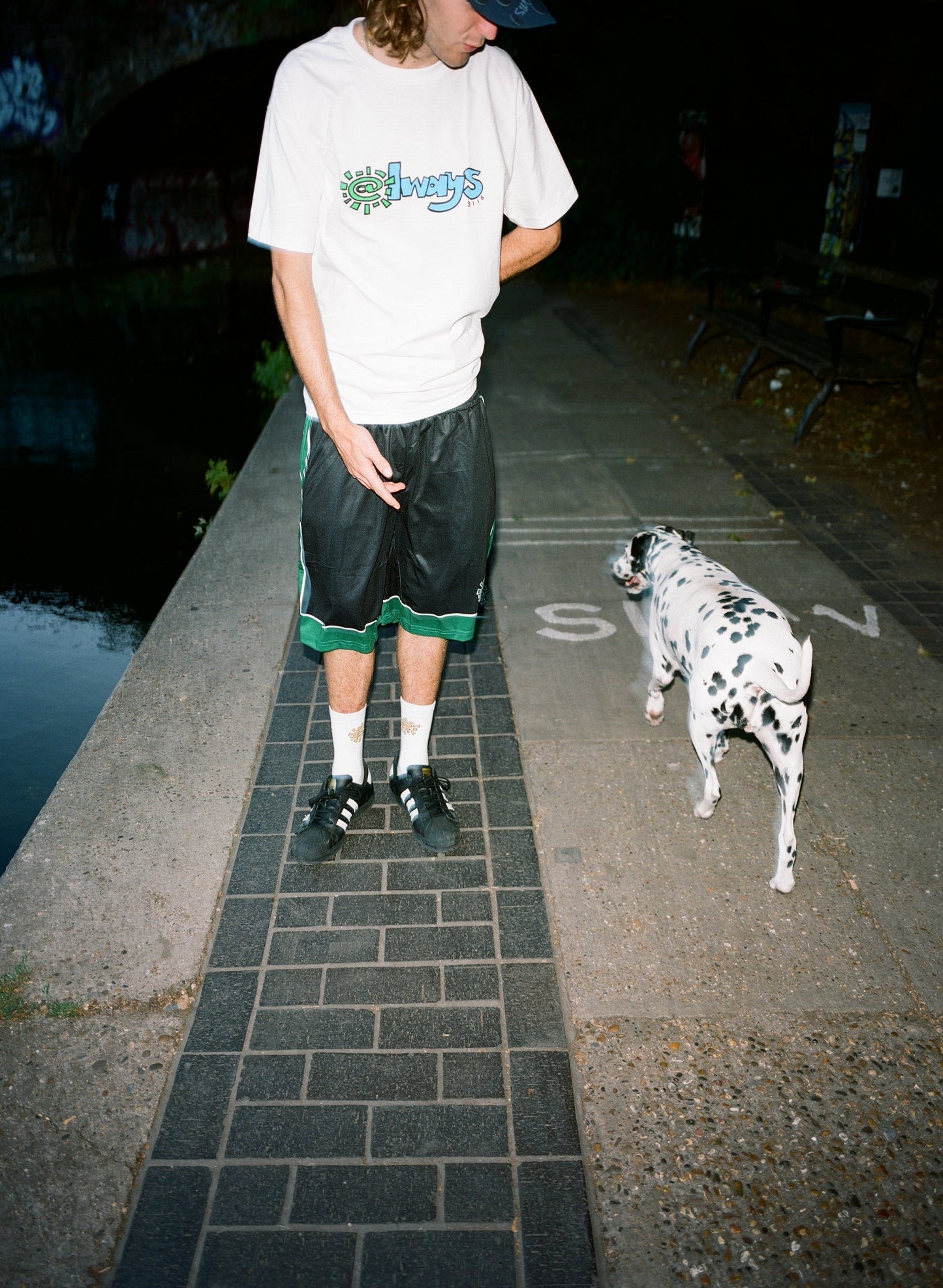 court short - green / black