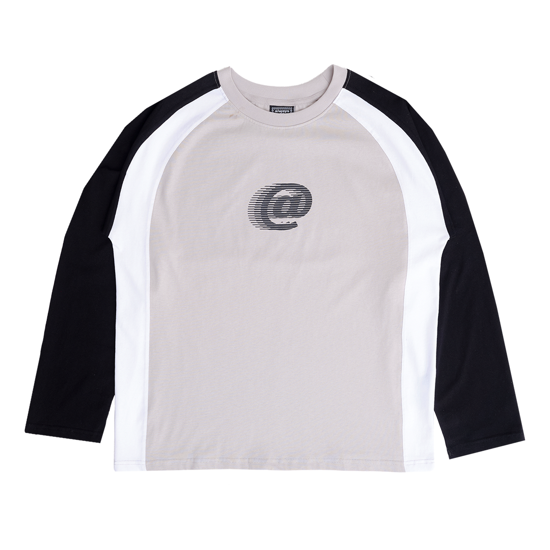 animal longsleeve tshirt - silver/white/black