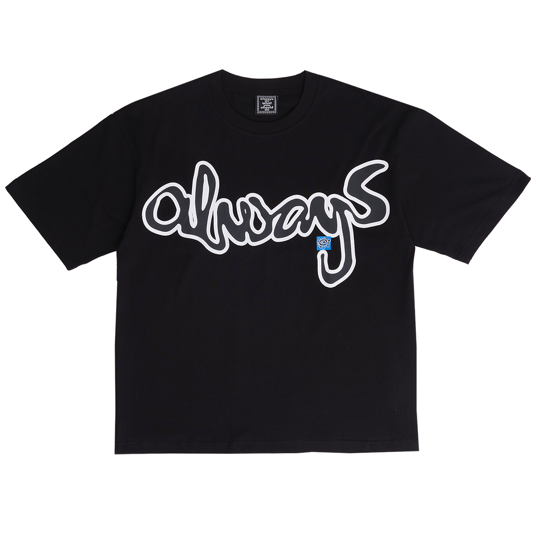 snapper rocks tshirt - black