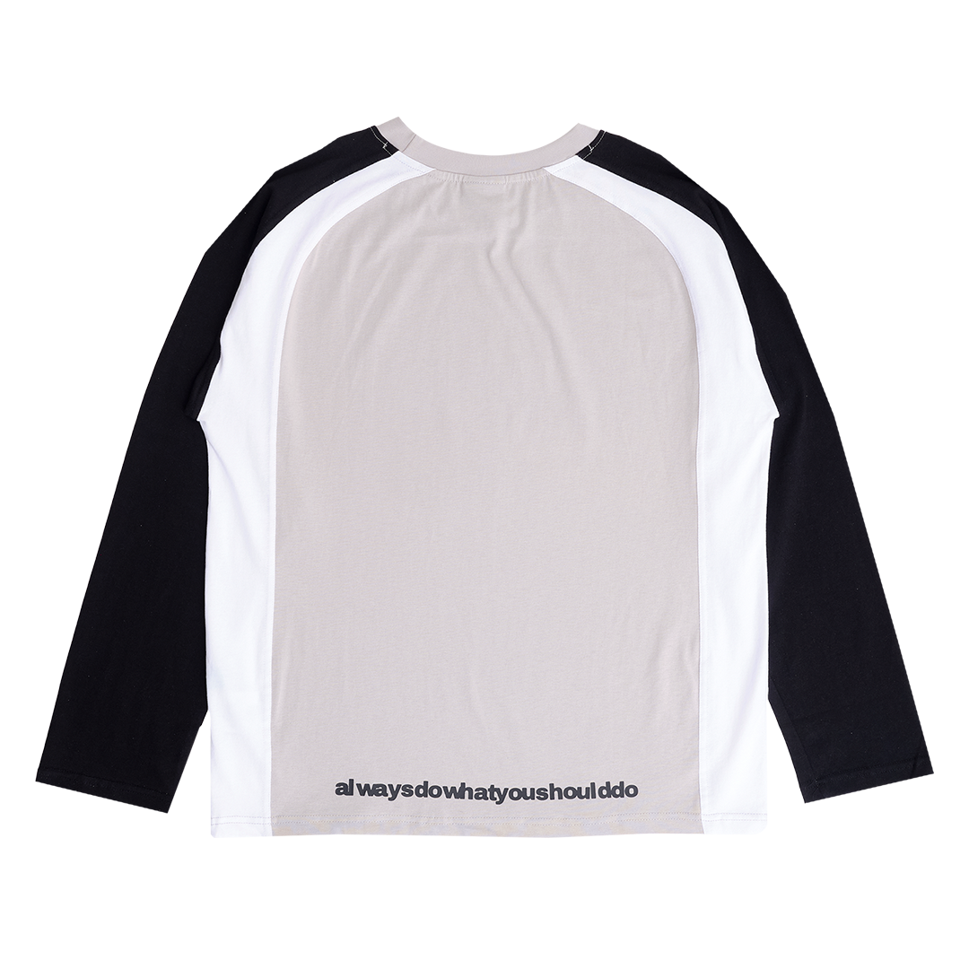 animal longsleeve tshirt - silver/white/black