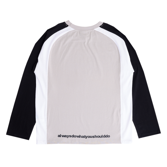 animal longsleeve tshirt - silver/white/black