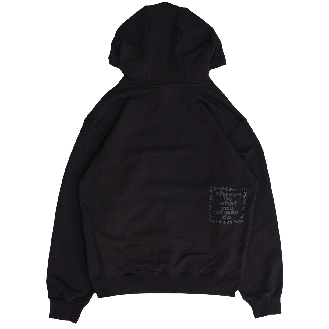 snapper rocks hoodie - black