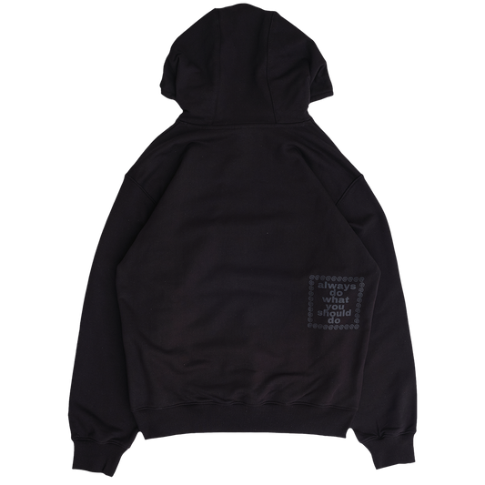 snapper rocks hoodie - black