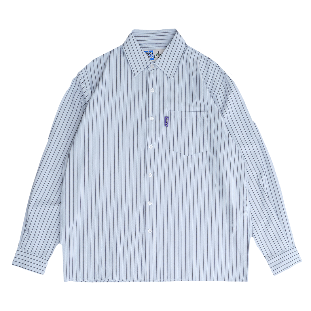 business leisure longsleeve shirt - blue
