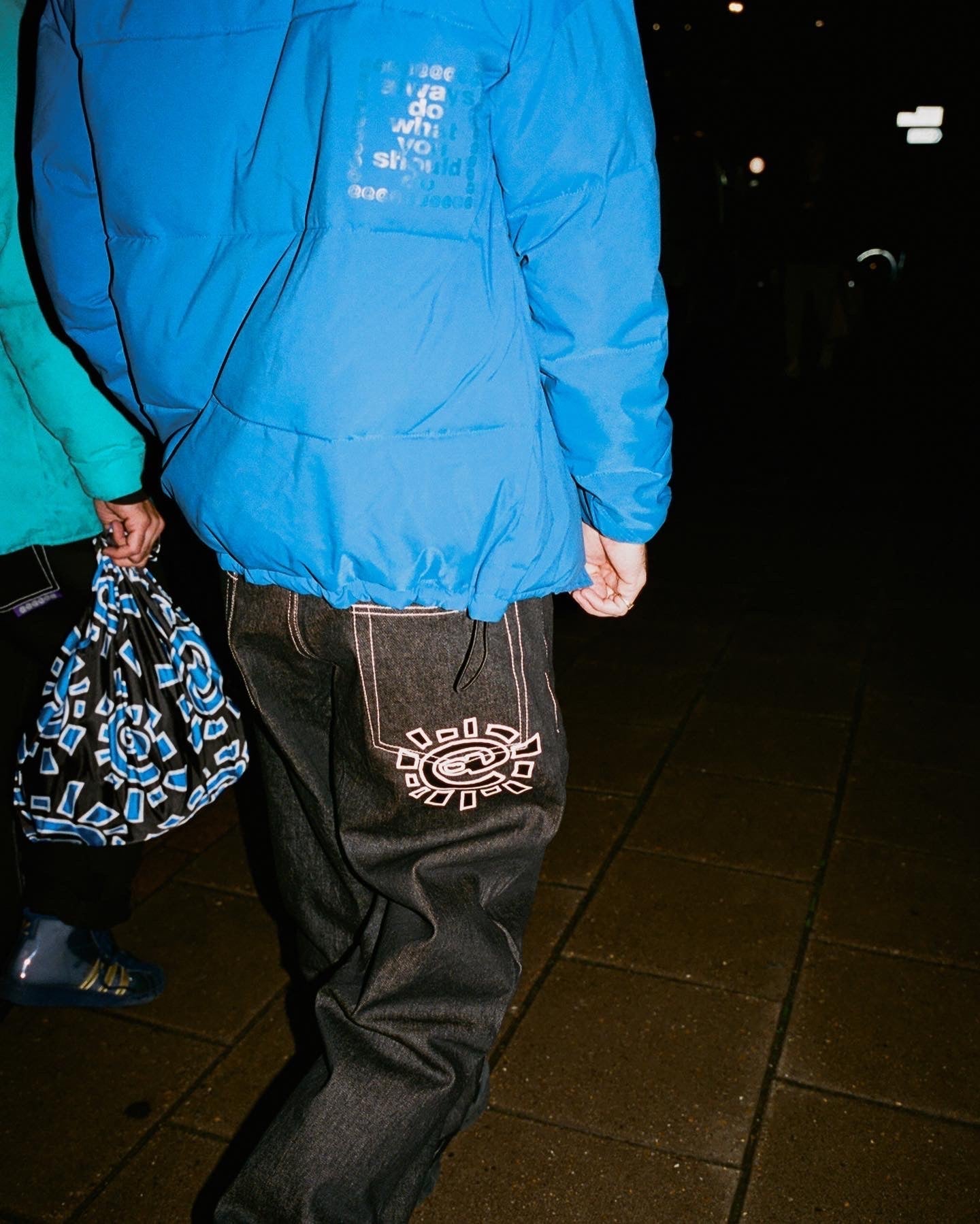 heavy duty unisex denim - black/white @sun