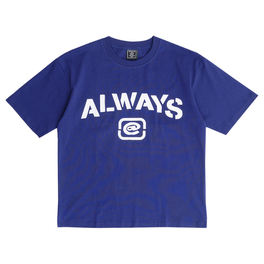 stencil tshirt - navy