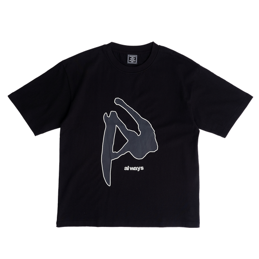 fanning tshirt - black