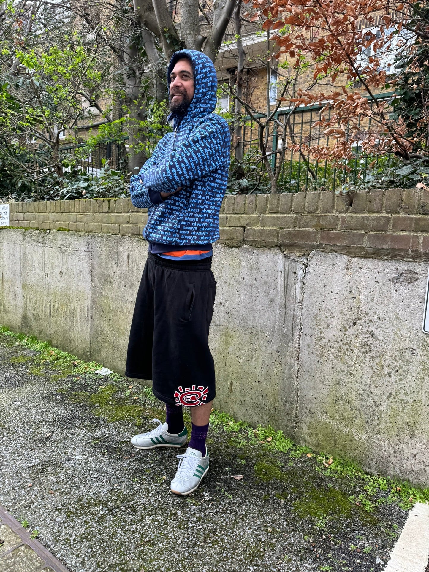 relaxed @sun jogger shorts black