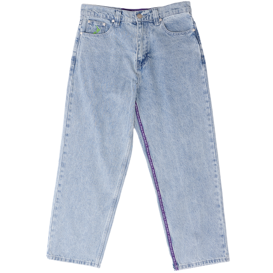purple label denim jeans - stone wash blue