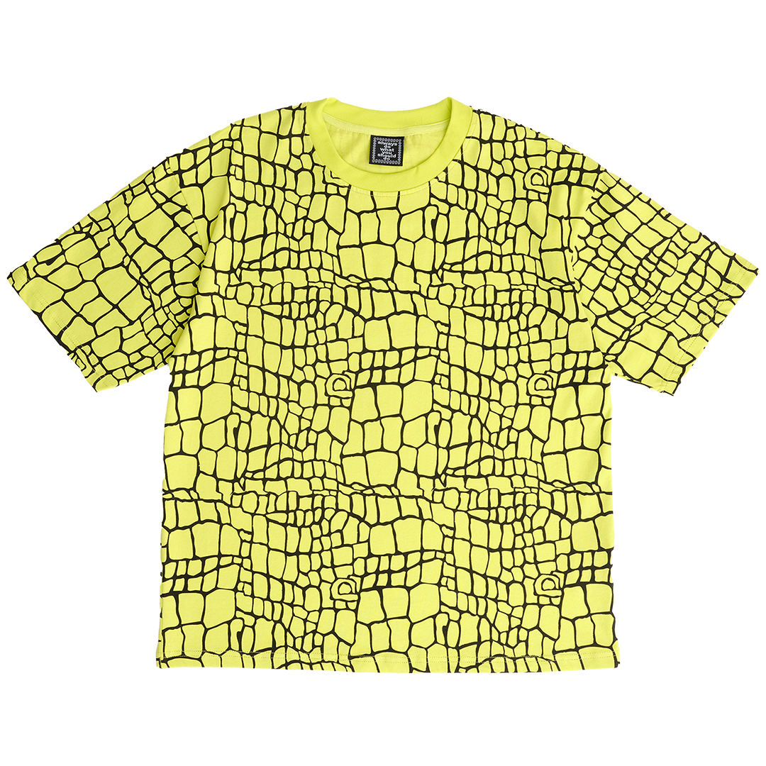 croc print tshirt - volt