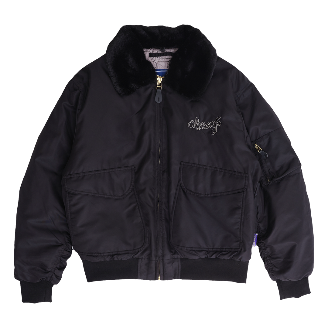 g-15 nylon jacket - black