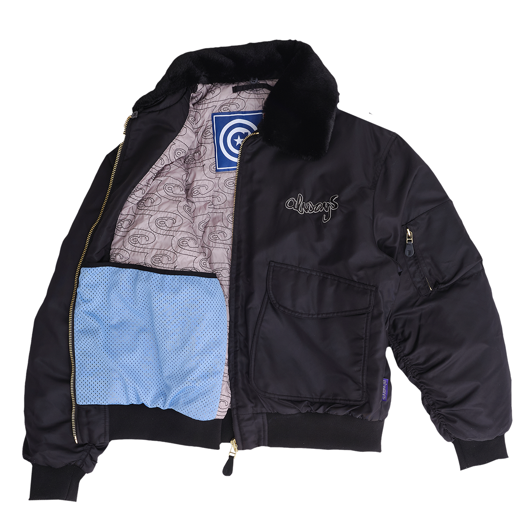 g-15 nylon jacket - black