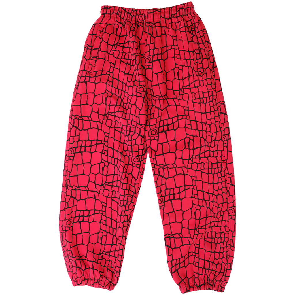 relaxed jogger - red croc