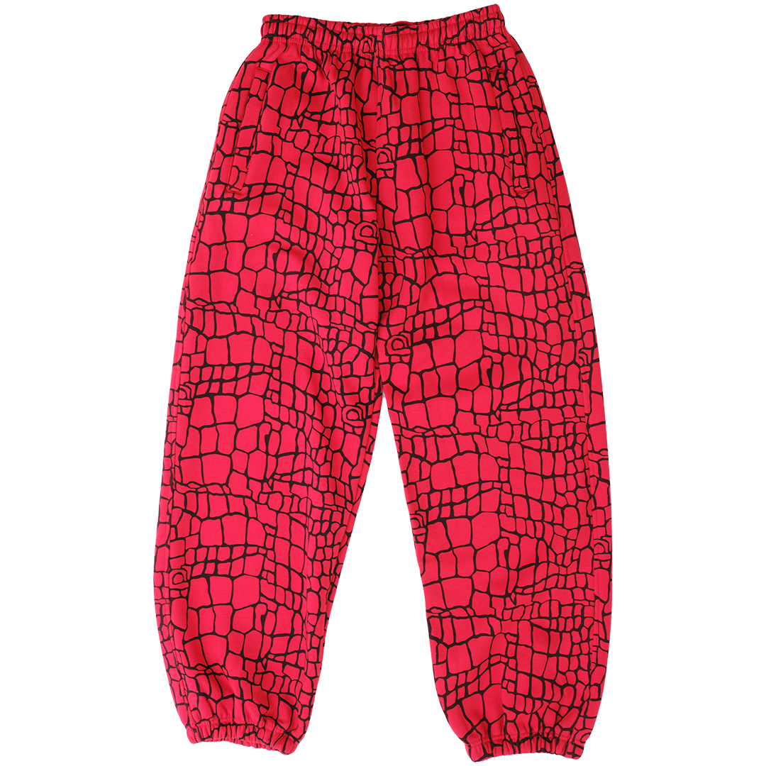 relaxed jogger - red croc