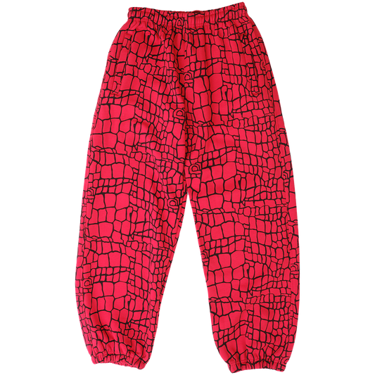 relaxed jogger - red croc