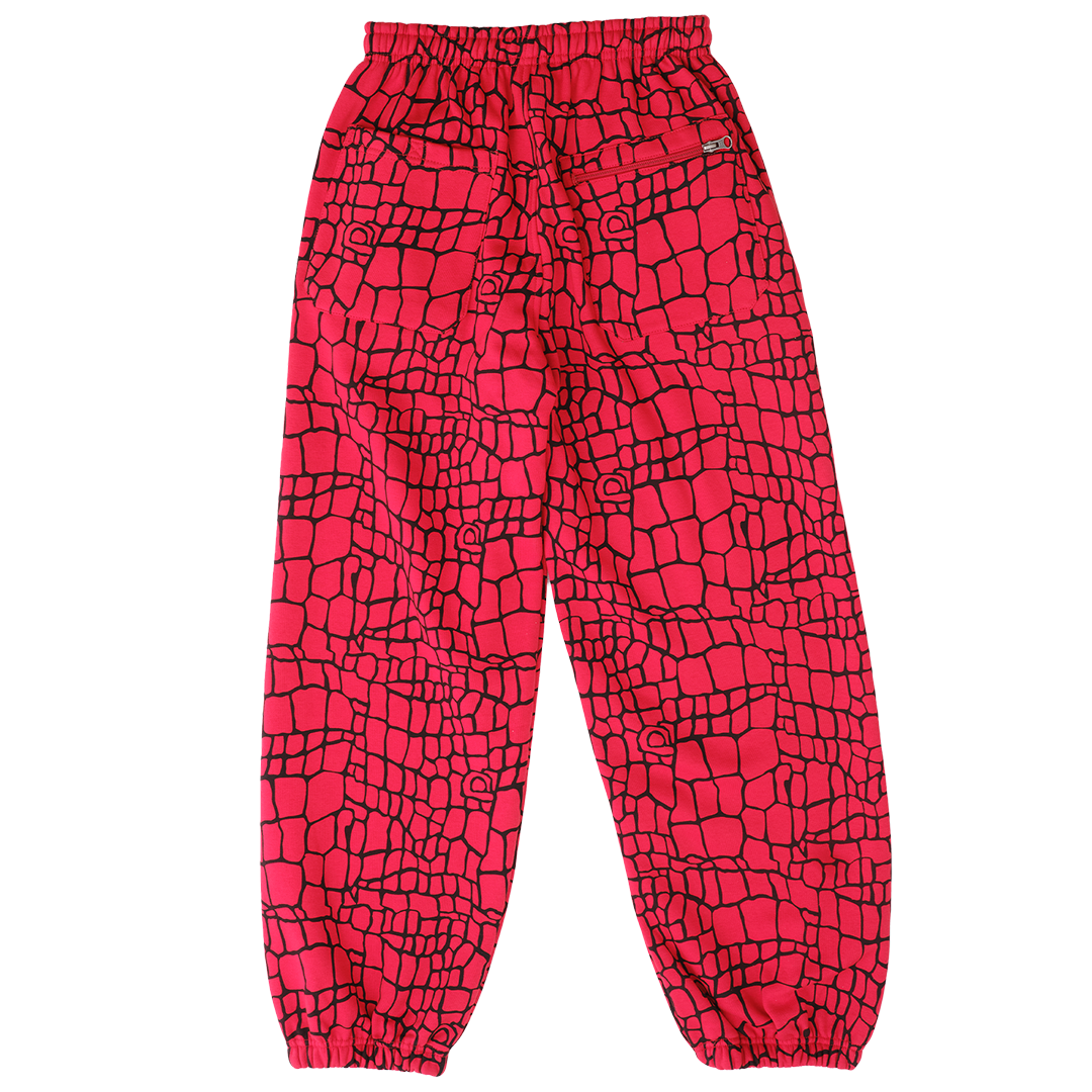 relaxed jogger - red croc