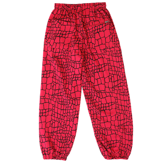 relaxed jogger - red croc
