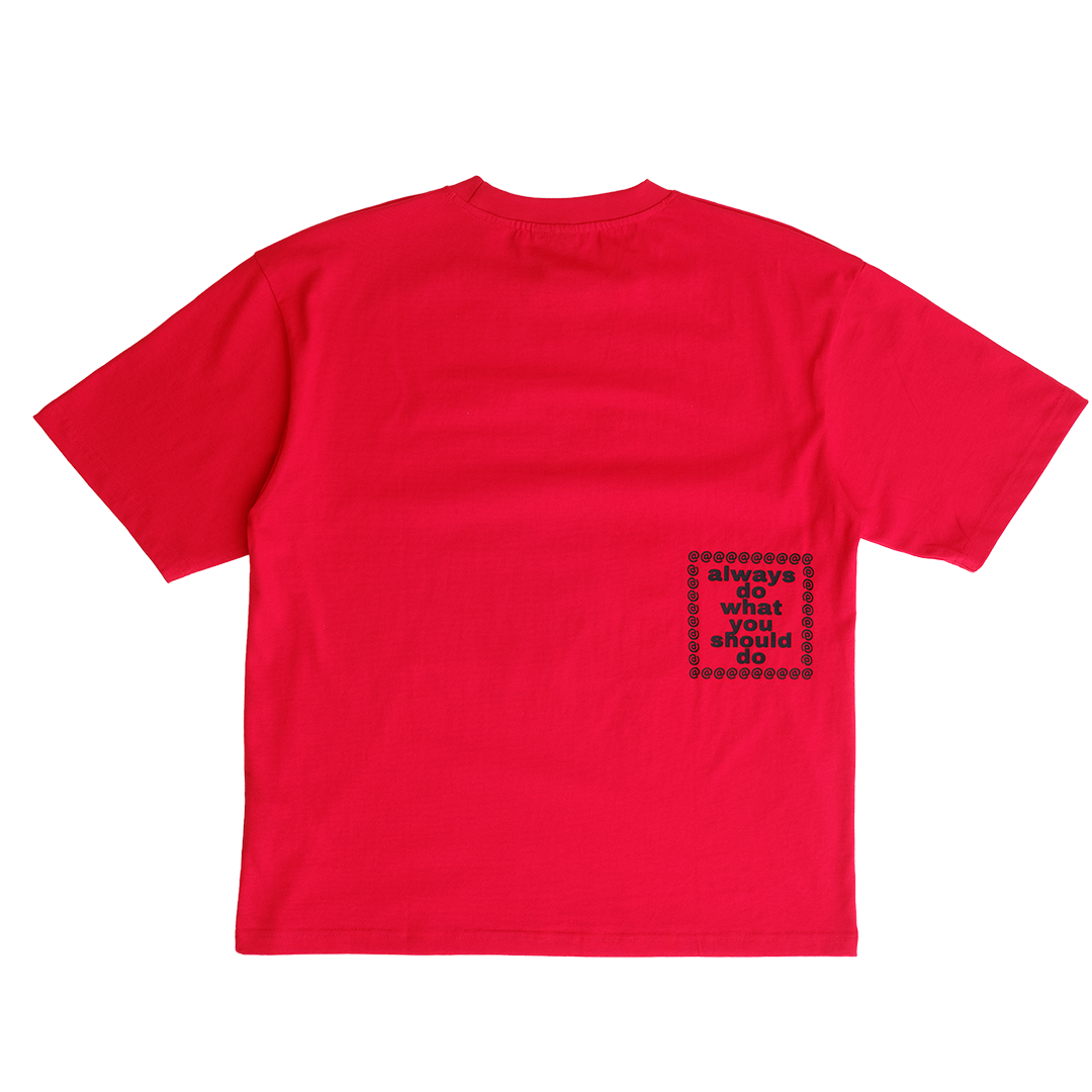 fanning tshirt - red