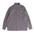 school disco long sleeve shirt - dark grey
