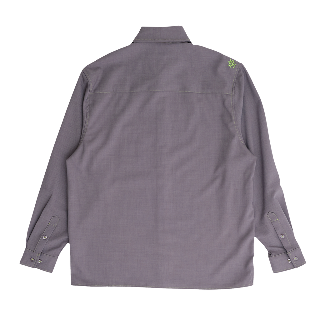 school disco long sleeve shirt - dark grey
