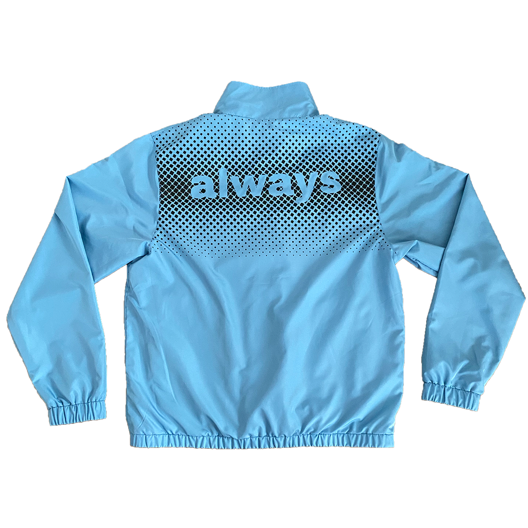 reversible track jacket - blue / grey