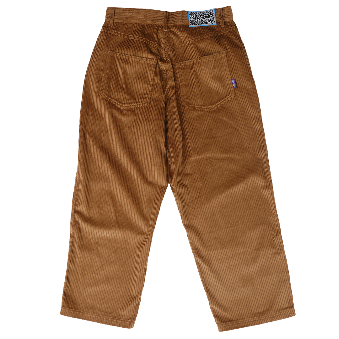 jumbo cord trousers - brown