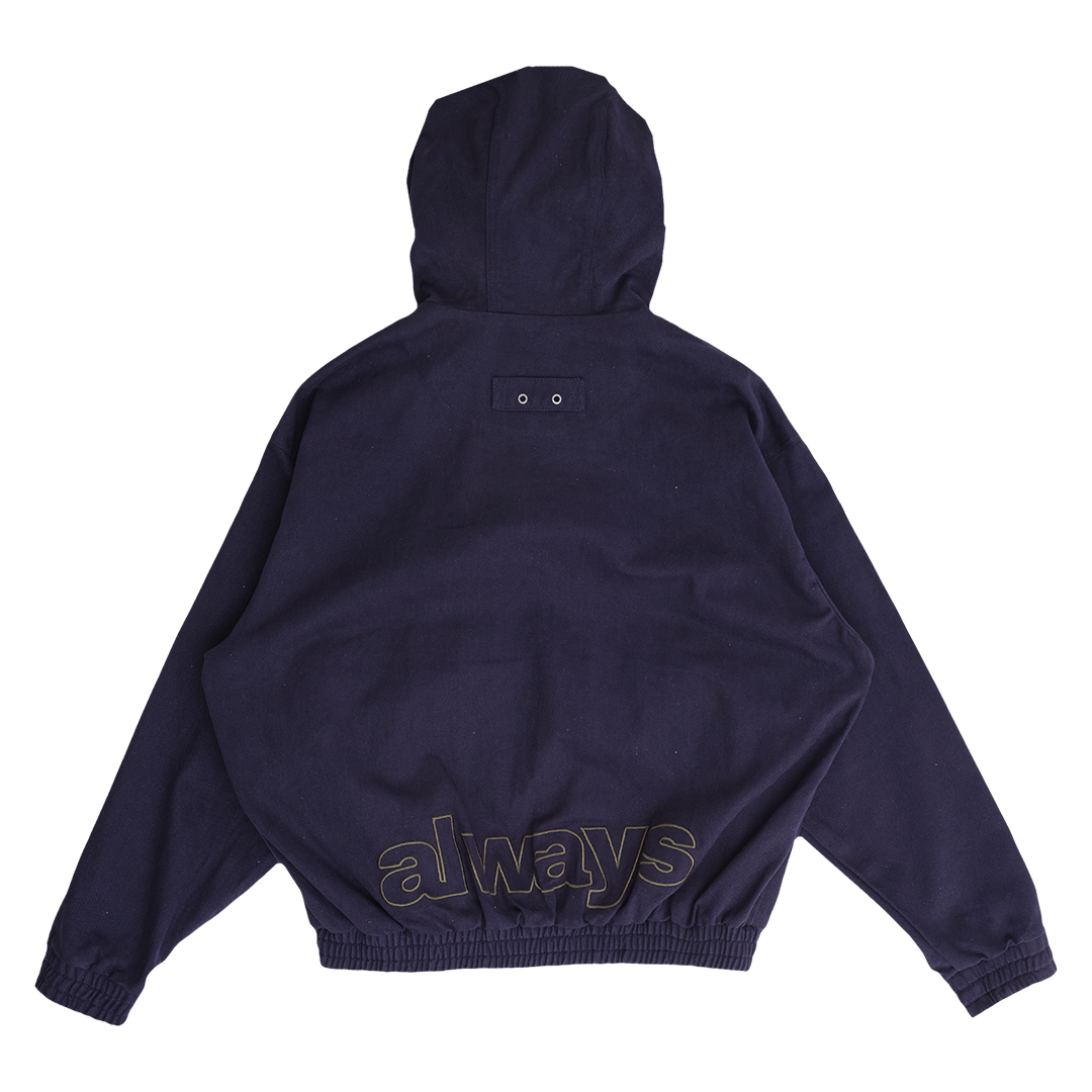 6 pocket canvas bomber jacket - navy