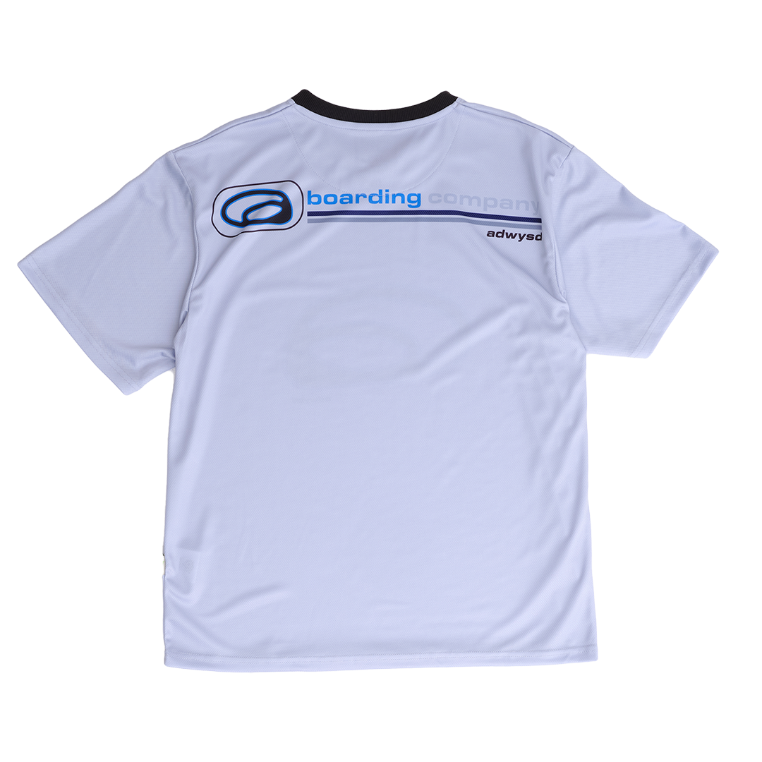 boarding company mesh jersey - silver