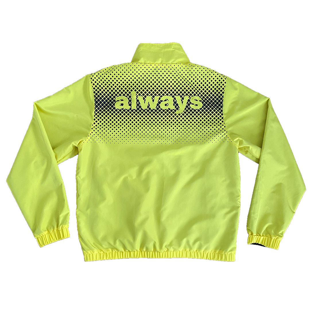 reversible track jacket - black / yellow