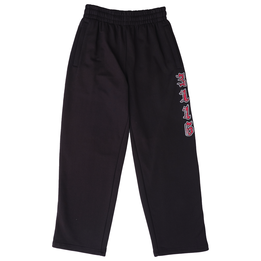 3116 open cuff joger - black