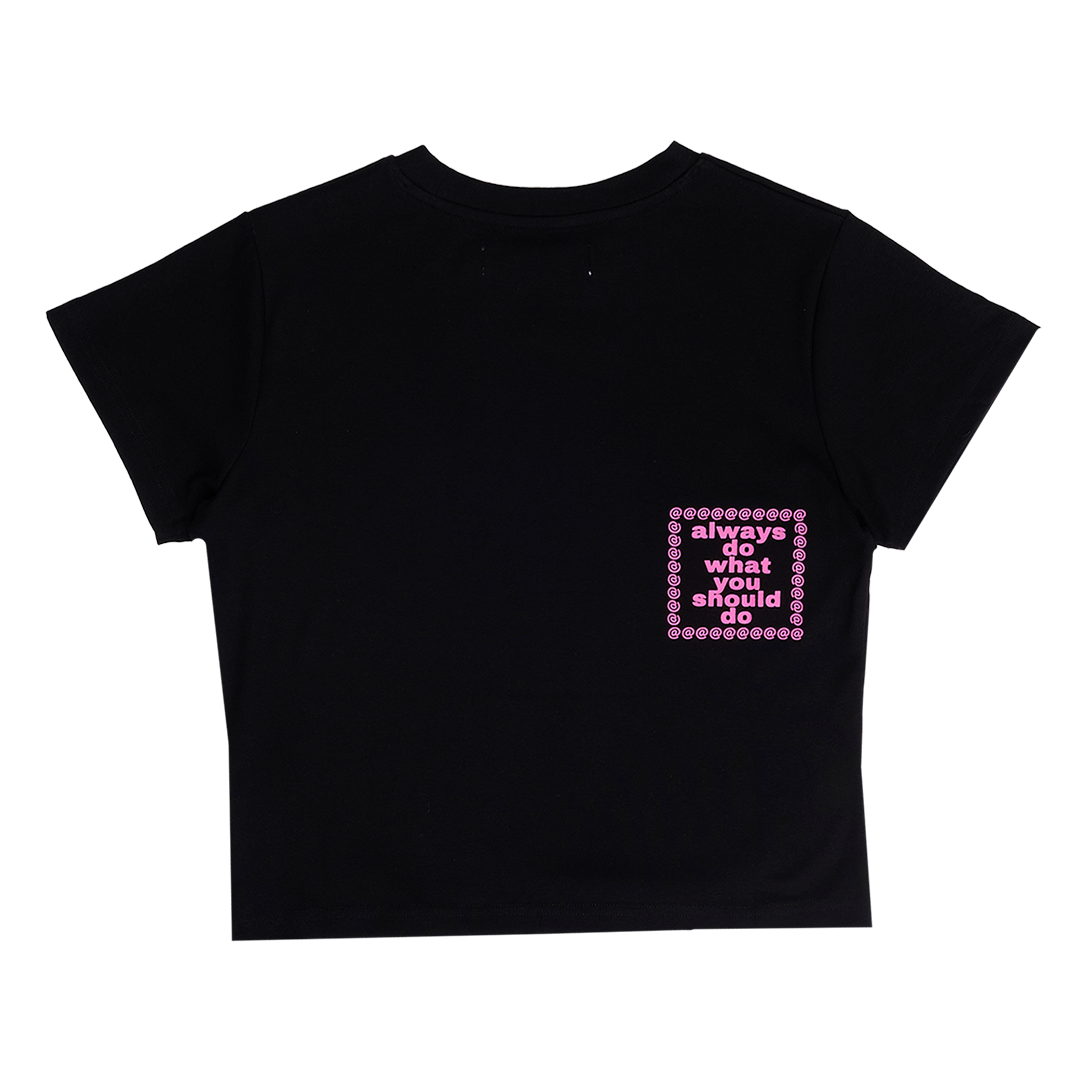 baby he@rt tshirt - black