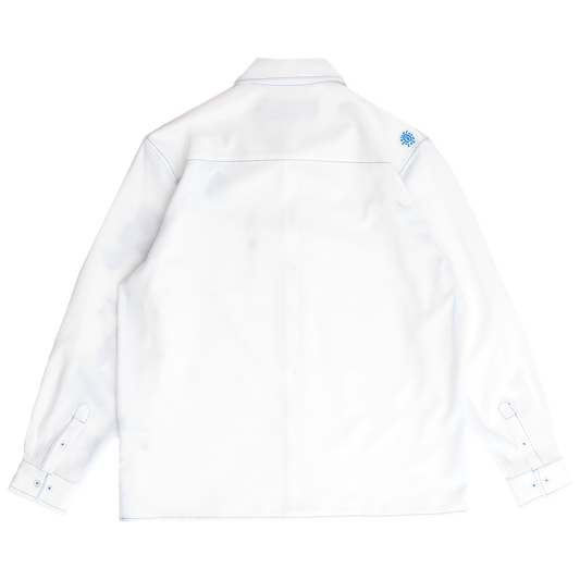 handstyle longsleeve disco shirt - white