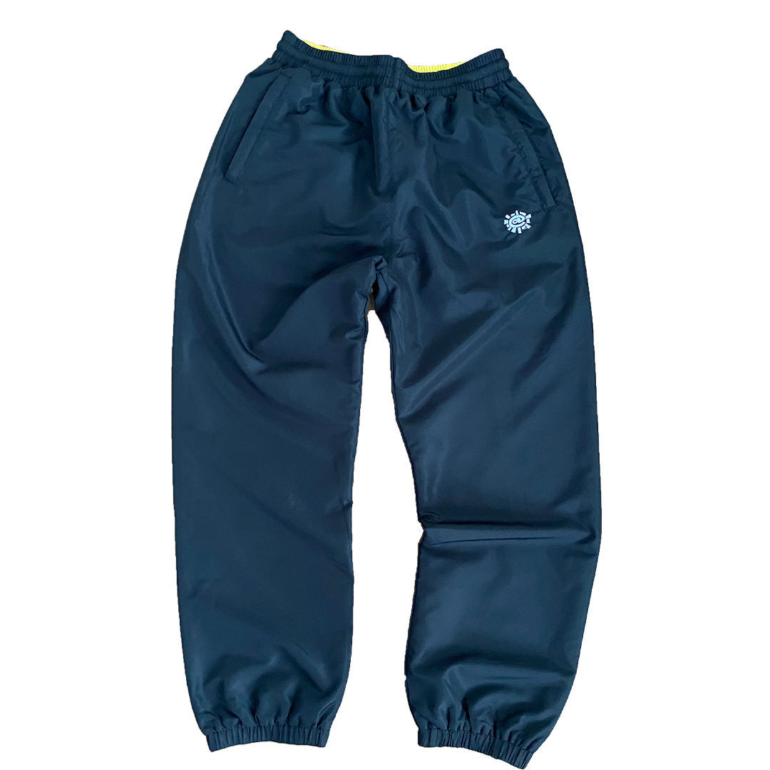 reversible track pant - black / yellow