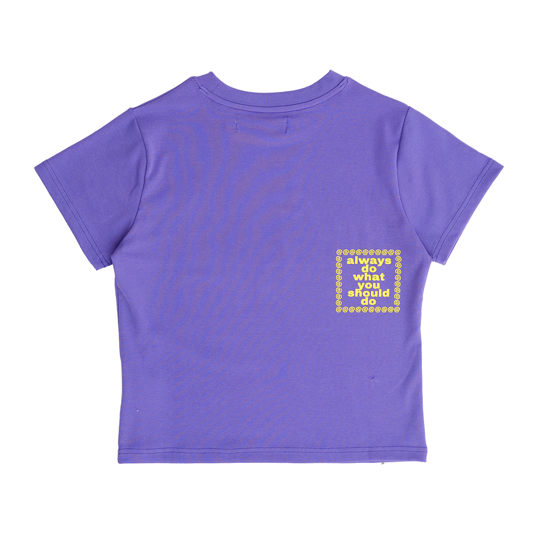 heart sun baby tee - purple