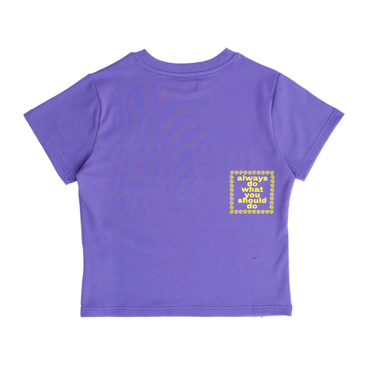 heart sun baby tee - purple