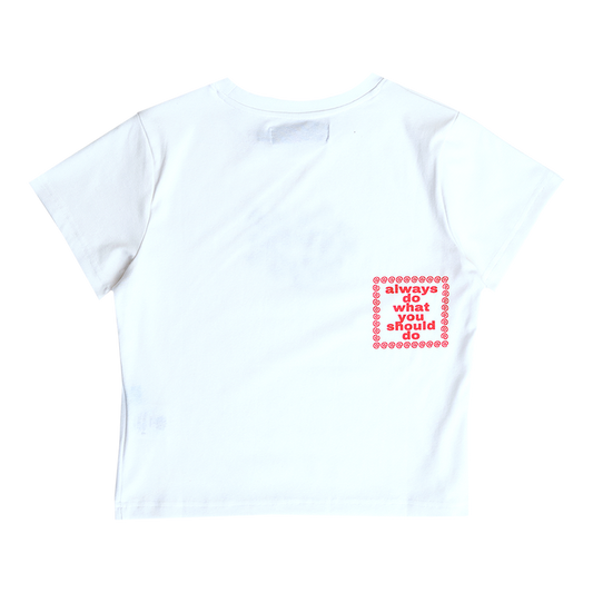 heart sun baby tee - white