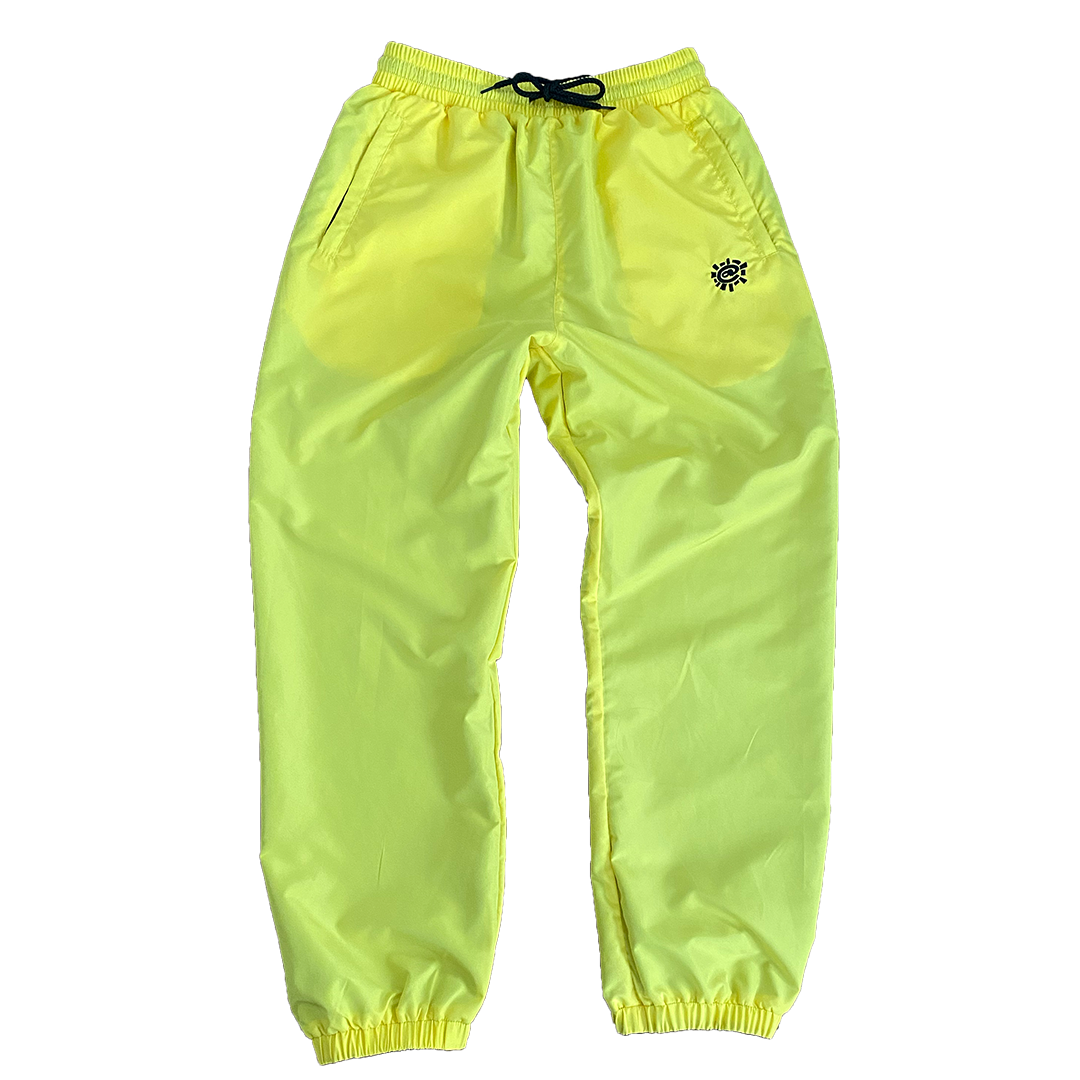 reversible track pant - black / yellow