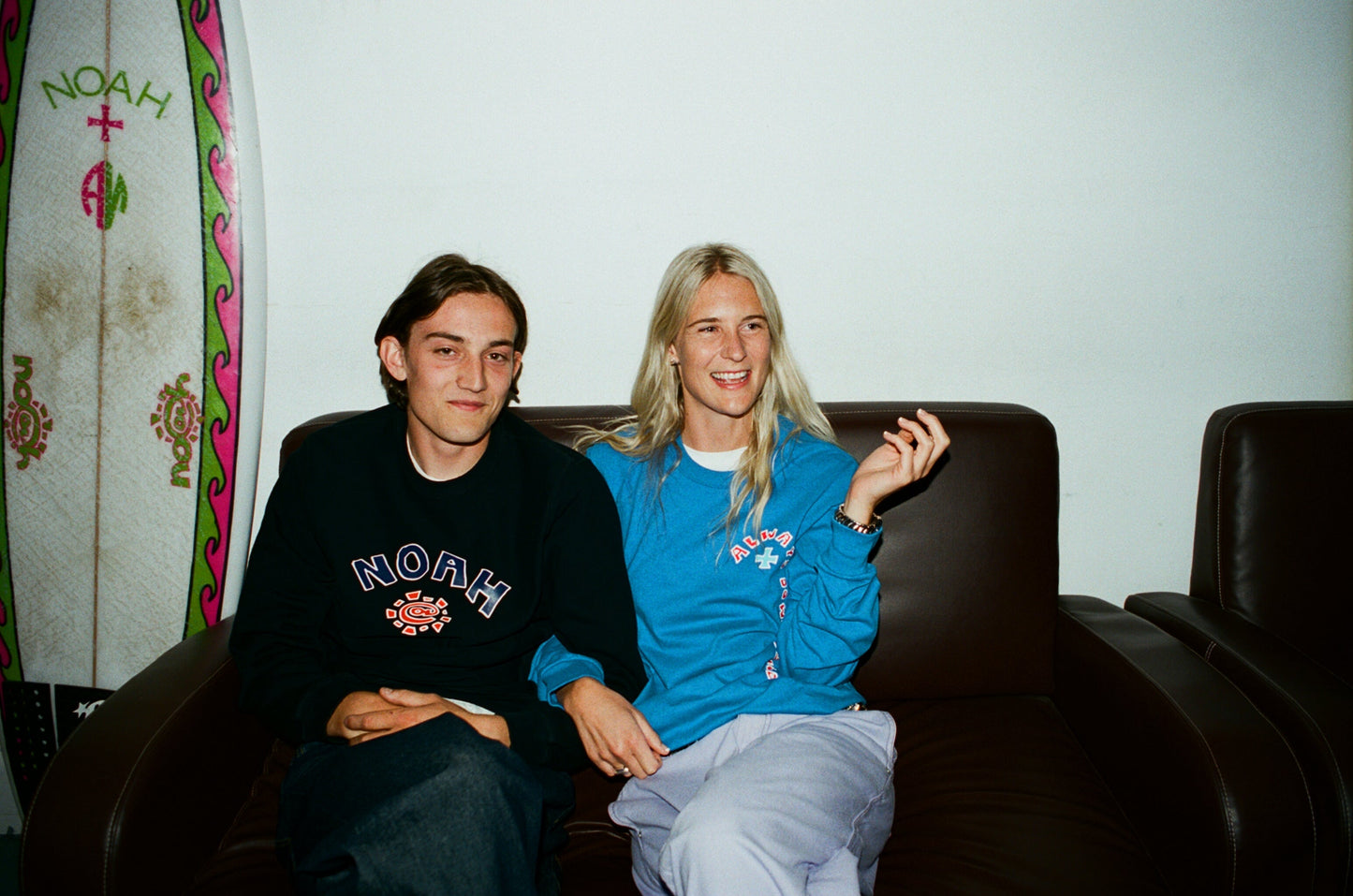 noah x adwysd longsleeve tshirt -blue