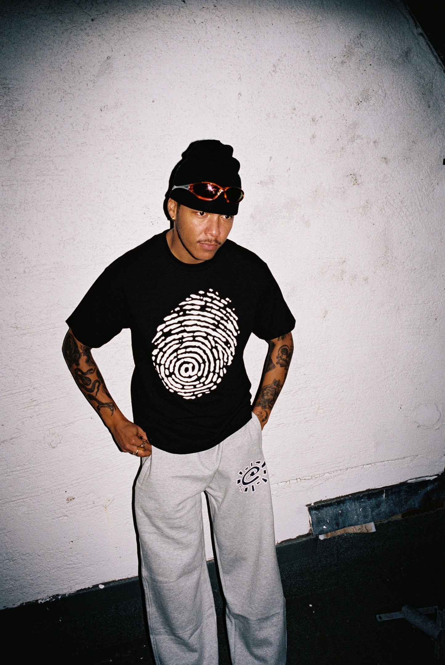 fingerprint tshirt - black