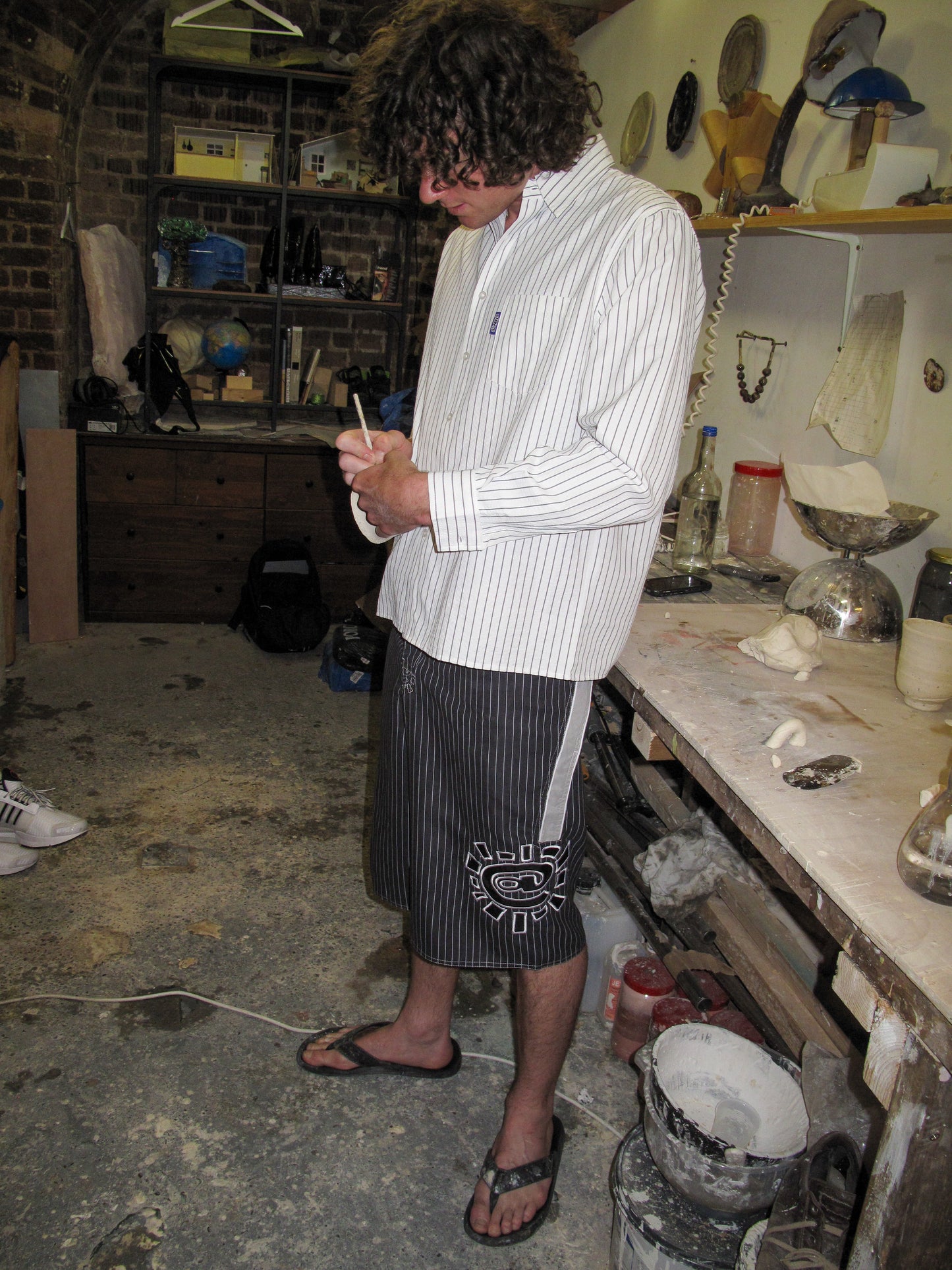 business / leisure longsleeve shirt - white