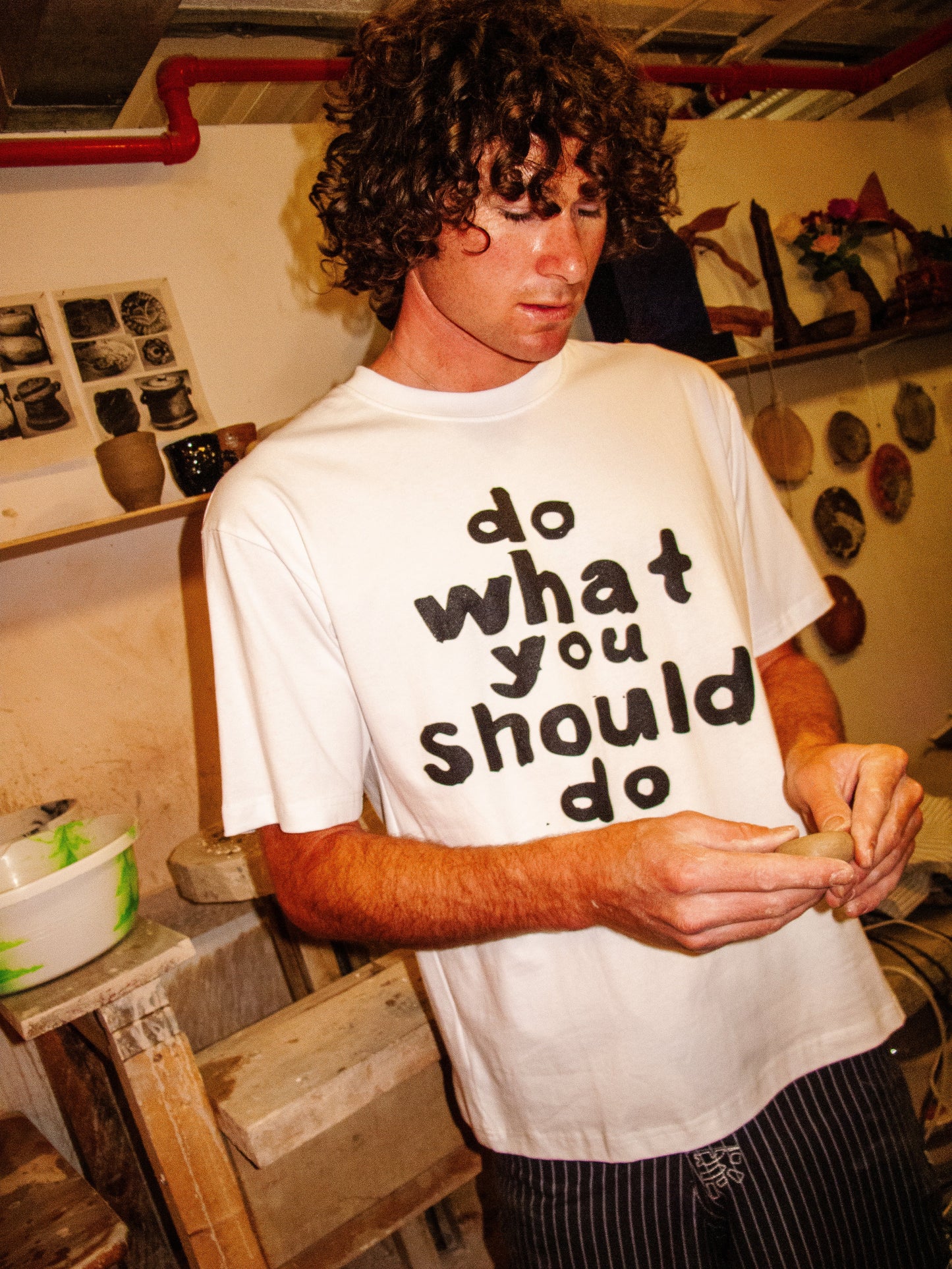 do what you should do tshirt - white
