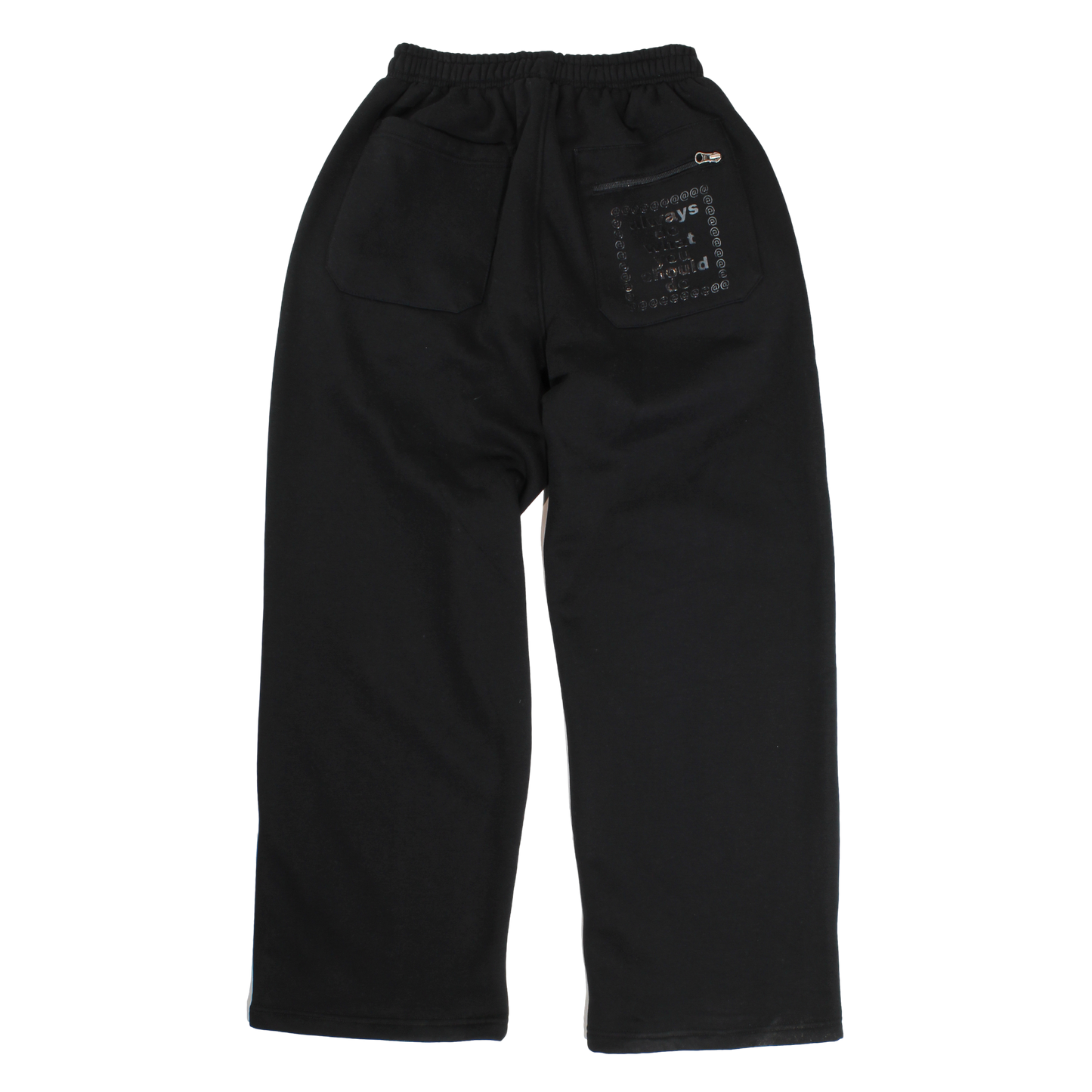 flight open cuff jogger black