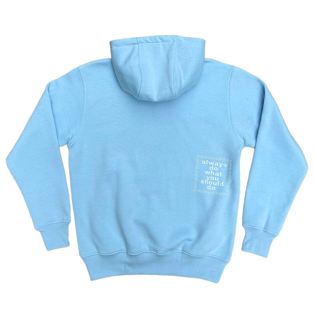 powder blue @sun hoodie