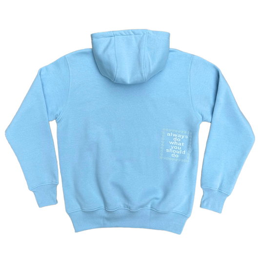 powder blue @sun hoodie