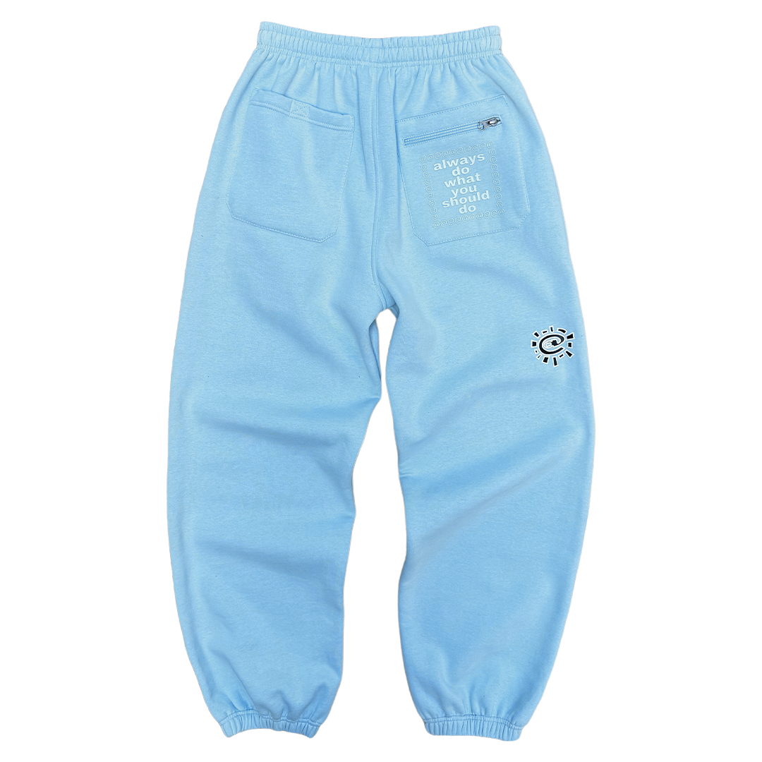 rel@xed powder blue jogger