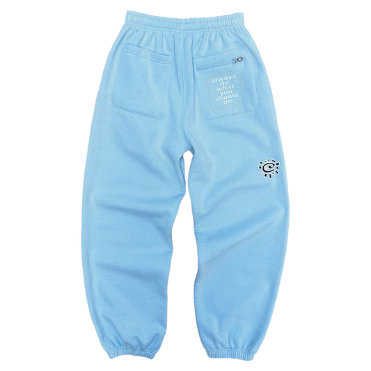 rel@xed powder blue jogger