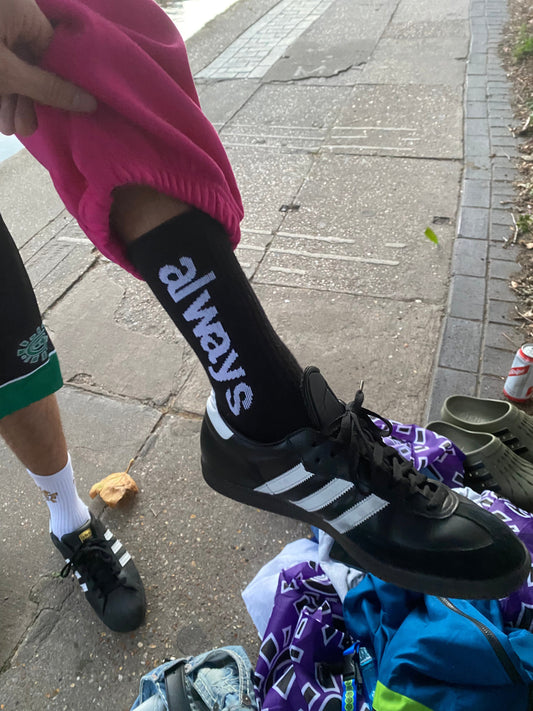 always up sock - black