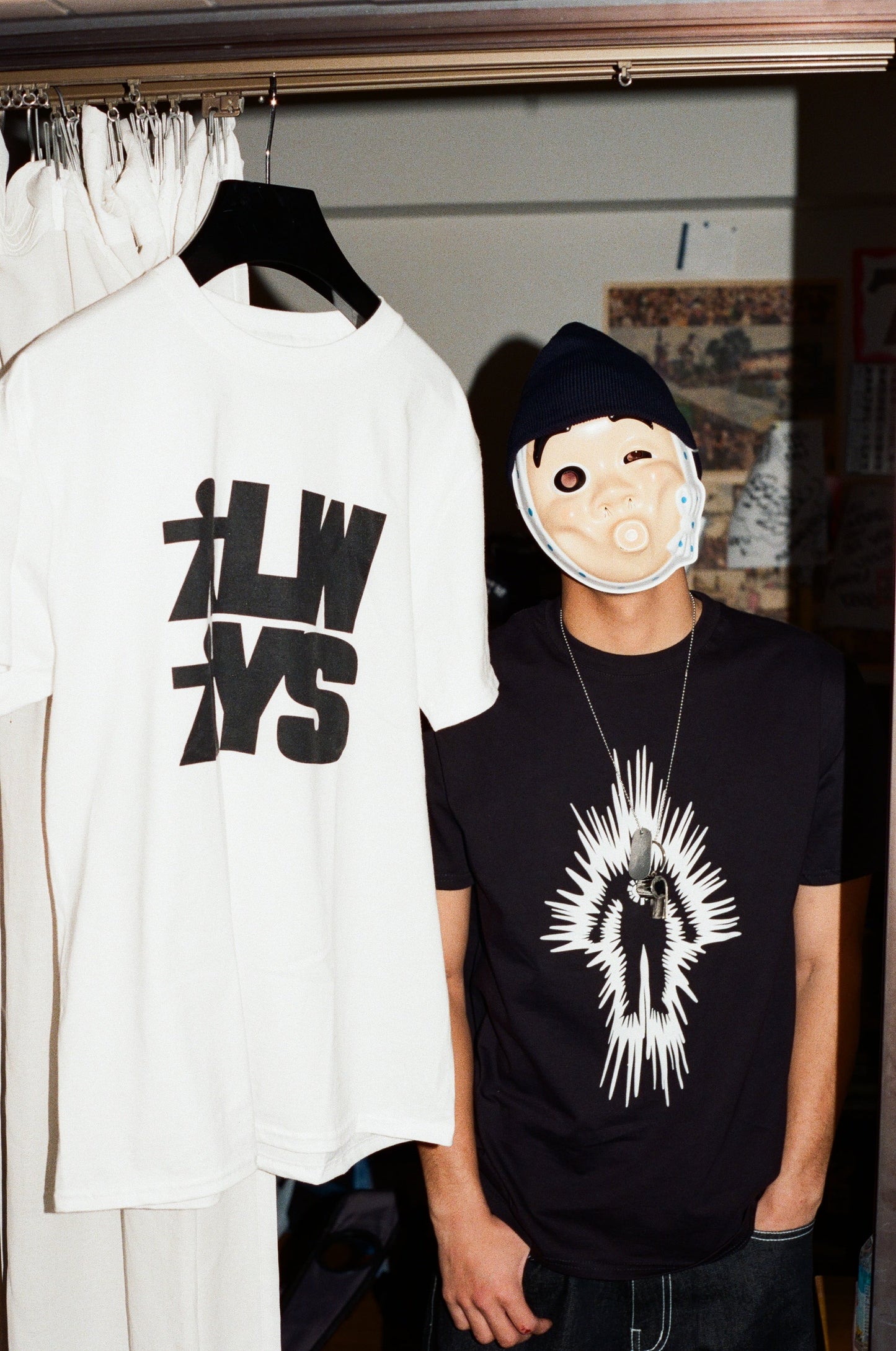 electric man tshirt - black